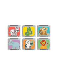 Cubes lumineux Zoo – 6 cubes sensoriels pour le bain dès 3 ans – Glo Pals