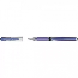 Stylo roller - Violet metallic - Signo Broad grip - Pointe large - Uni-ball