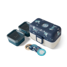 Tresor bleu Wolf – Lunch box  enfant / bento Monbento