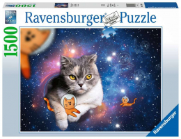 Puzzle 1500 pièces Chat dans l'espace Ravensburger