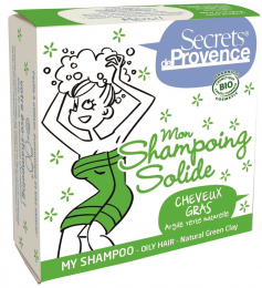 Shampooing solide BIO - Cheveux Gras - Secrets de provence