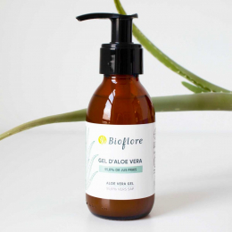 Gel Pur d'aloe vera 115 ml Flacon verre - Bioflore