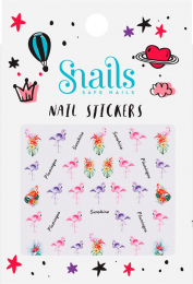 Stickers à ongles Flamingo Snails