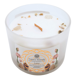 Bougie Green Tree 'Triangle d'Or' Lotus 256g