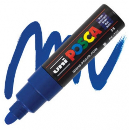 Marqueur PC7M pointe conique 4,5-5,5 mm Bleu foncé POSCA