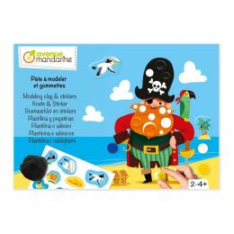 Boîte créative, Pâte à modeler et gommettes, Pirates Avenue Mandarine