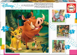 Puzzles Progressifs Disney Animals 25 pièces Educa