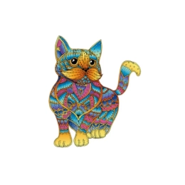 Puzzle en bois arc-en-ciel Chat 99 pièces Eureka