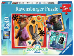 Puzzle 3x49p Zootopia 2 Ravensburger