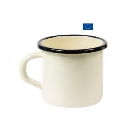 Tasse Mug émaillée crème