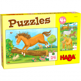 Puzzles Chevaux 24 pièces Haba