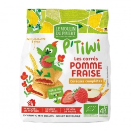 Ptiwi carré pomme fraise 120g MOULIN PIVER