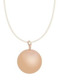Collier Bola de grossesse Sofie crème rond Proud Mama