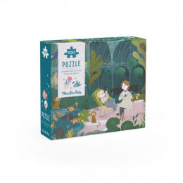 Puzzle Au jardin des plantes (100 pièces) Les Parisiennes Moulin Roty