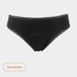 Culotte menstruelle noire flux abondant Anaé Taille 40/L