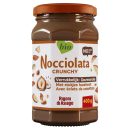 Pâte à tartiner Crunchy noisettes BIO - 400g - Nocciolata
