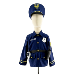 Déguisement Police Officer 8-10 ans – uniforme policier enfant – LaBay