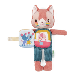 Peluche phosphorescente et livre en tissu Jeanne le chat Lilliputiens