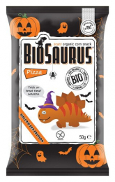 Stegy chips au maïs au goût de pizza bio - Halloween edition Biosaurus 50g