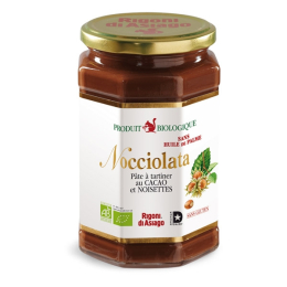 Pâte à tartiner cacao et noisettes BIO Sans lait - 650g - Nocciolata