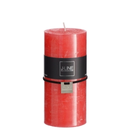 Bougie cylindrique  rouge 70h J-Line