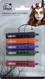 Ptit Clown crayon maquillage halloween 6 couleurs