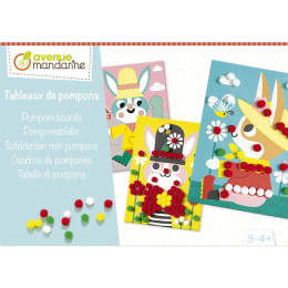 Boîte créative, Tableaux de pompons  Avenue Mandarine