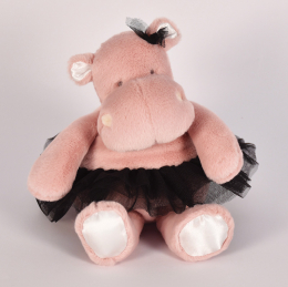 Peluche hippopotame Rose Tutu- 22 cm Histoire D'ours