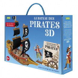 Livre et maquette Le bateau des Pirates 3D Sassi