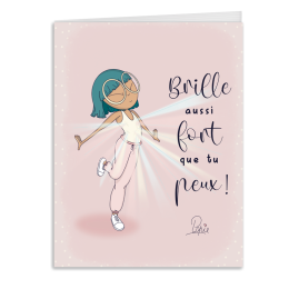 Popie Carnet A5 "Brille aussi fort que tu peux"