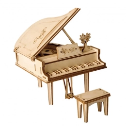 Puzzle 3D en bois, instrument de musique, piano, Robotime, TG402, 12,5x11x13,2xcm