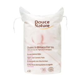Ovales à démaquiller bio 50 unités - douce nature