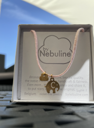Collier ficelle Elephant Gold By Nébuline