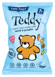 Teddy chips de maïs carotte potiron 30 g bio Little Angel