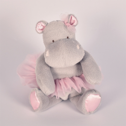 Peluche Hippopotame Gris Tutu - 22 cm Histoire D'ours