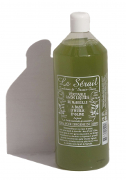 Savon de Marseille liquide a base d'huile d'olive - 1 litre - Le serail