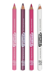 Set de 4 crayons de maquillage fins - Violet/Fuchsia/Rose/Blanc Namaki