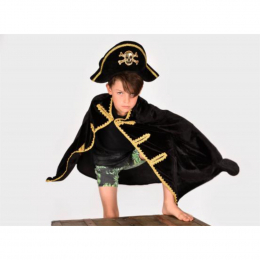 costume de pirate cape et chapeau 3-8 ans Den goda Fen