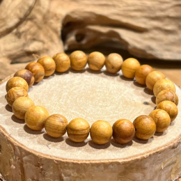 Bracelet Perles Palo Santo du Pérou