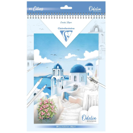 Bloc de coloriage multi-techniques Odelia Les villes - A4 20 feuilles 250 g - Odelia