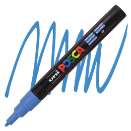 Marqueur PC3M pointe fine 0,9-1,3 mm Bleu ciel POSCA