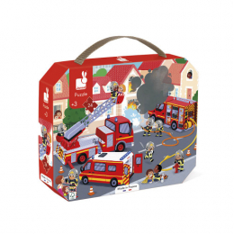 Puzzle 24 pièces Pompiers Janod