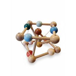 Hochet en bois Skwish (hochet sensoriel bébé) structure élastique motricité – Bass & Bass