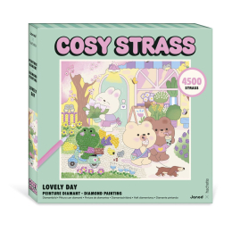 Peinture diamant Cosy Strass Lovely Day - 4500 strass - Janod