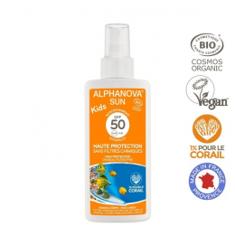 Crème solaire BIO en spray 50SPF Kids Alphanova