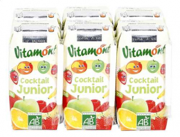 Jus BIO 6x20CL - JUNIOR  Cocktail de fruits - Vitamont