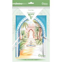 Bloc de coloriage multi-techniques Odelia Les jardins - A4 20 feuilles 250 g - Odelia
