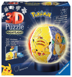 Puzzle 3D Ball illuminé - Pokémon Ravensburger
