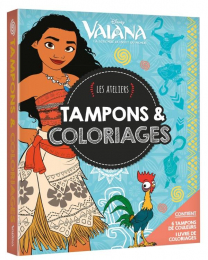 Les ateliers tampons et coloriages - Vaïana Disney - Hachette Jeunesse