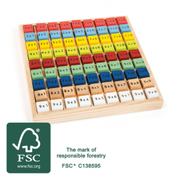 Table de multiplication multicolore "Educate" Small foot